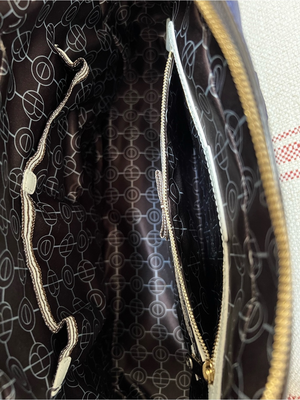 Henri Bendel New York Royal Blue Leather Satchel with Gold Hardware - Picture 5 of 6